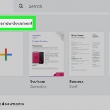 Crea un documento google