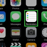Aggiungi un promemoria su un iphone