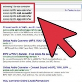 Converti un mp3 in un wav