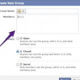 Crea un nuovo gruppo su facebook