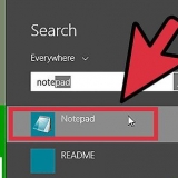 Crea un programma usando blocco note