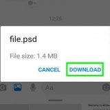 Apertura di un file psd su android