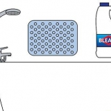Pulizia di un tappetino da bagno in gomma