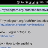 Elimina un account telegram su android