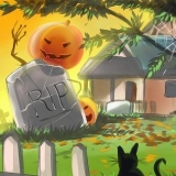 Applica le decorazioni di halloween