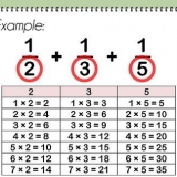 Trova il minimo comune multiplo di due denominatori