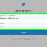 Accedi a twitter