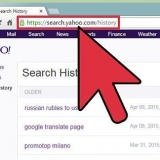 Cancella la cronologia in yahoo