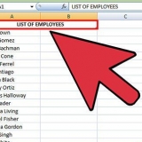 Ordina le colonne in ordine alfabetico in microsoft excel