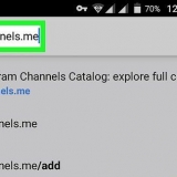Unisciti a un canale telegram su android