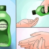 Usando alcol denaturato