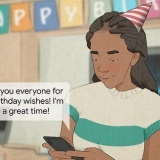 Rispondi quando qualcuno si congratula con te per il tuo compleanno