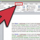 Crea note a piè di pagina in word