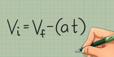 Determina la velocità iniziale