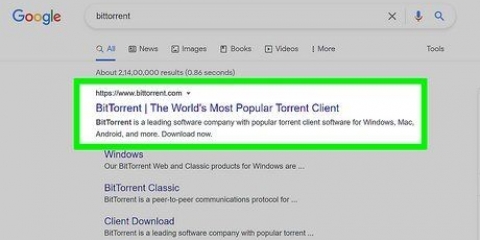 Utilizzo di bittorrent