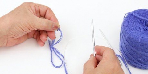 Lavorare a maglia con ferri circolari