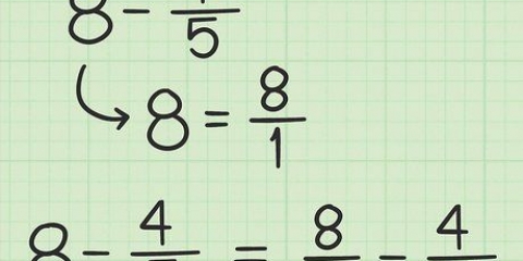Sottrarre frazioni da numeri interi