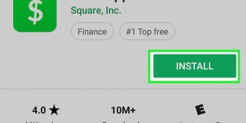 Utilizzo dell'app cash su android