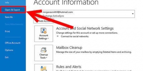 Esporta contatti da outlook