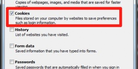 Elimina i cookie da un browser