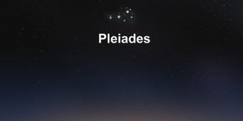 Alla ricerca delle pleiadi