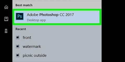 Importa un'immagine in photoshop