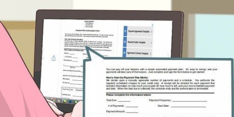 Scrivi un contratto di pagamento