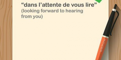 Chiusura di una lettera in francese