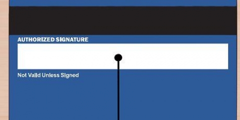 Firma una carta di credito
