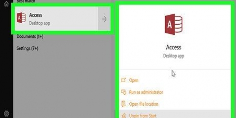 Crea un database con microsoft access