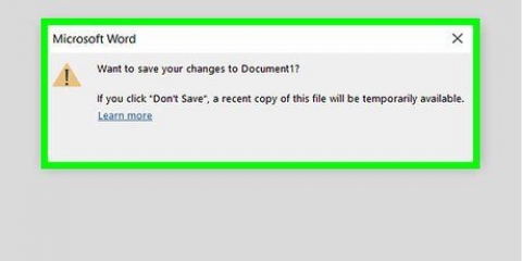 Chiudere una finestra di dialogo in microsoft word