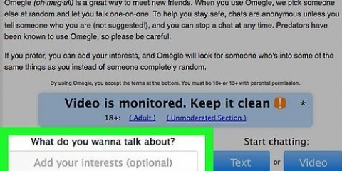 Fai una vera conversazione su omegle