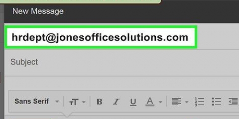 Scrivi un'e-mail al dipartimento delle risorse umane di un'azienda