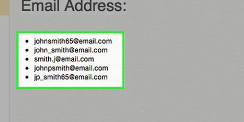 Scegli un indirizzo email