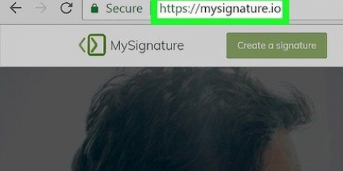 Crea una firma e-mail