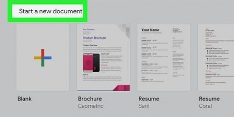 Crea un documento google