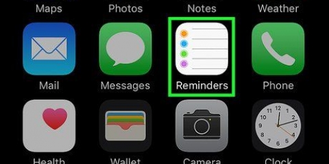 Aggiungi un promemoria su un iphone