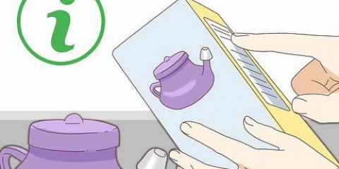 Usando un neti pot
