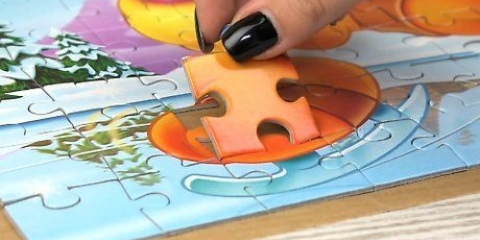 Completare un puzzle con mod podge