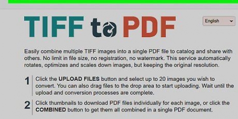 Converti un tiff in un pdf