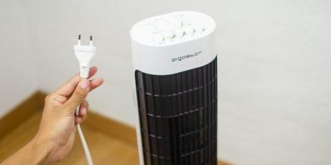 Pulizia di un ventilatore a torre