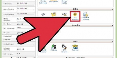 Utilizzando ftp