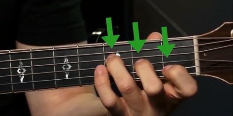 Impara a suonare l'accordo f sulla tua chitarra