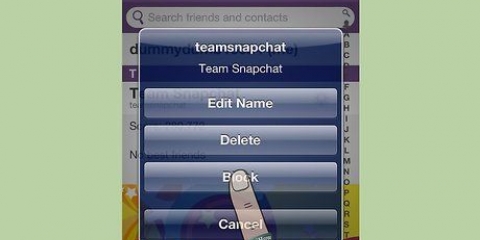 Blocca qualcuno su snapchat