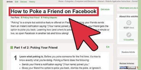 Colpire qualcuno su facebook