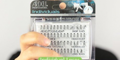 Applicare singole ciglia finte