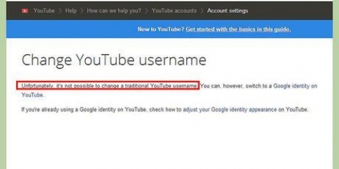 Cambia il tuo nome utente su youtube