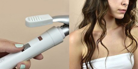 Arriccia i capelli con un ferro arricciacapelli