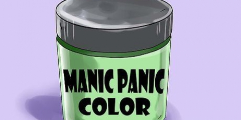 Tingi i capelli con la tintura per capelli manic panic
