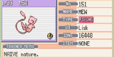 Ottenere mew in pokémon rosso fuoco
